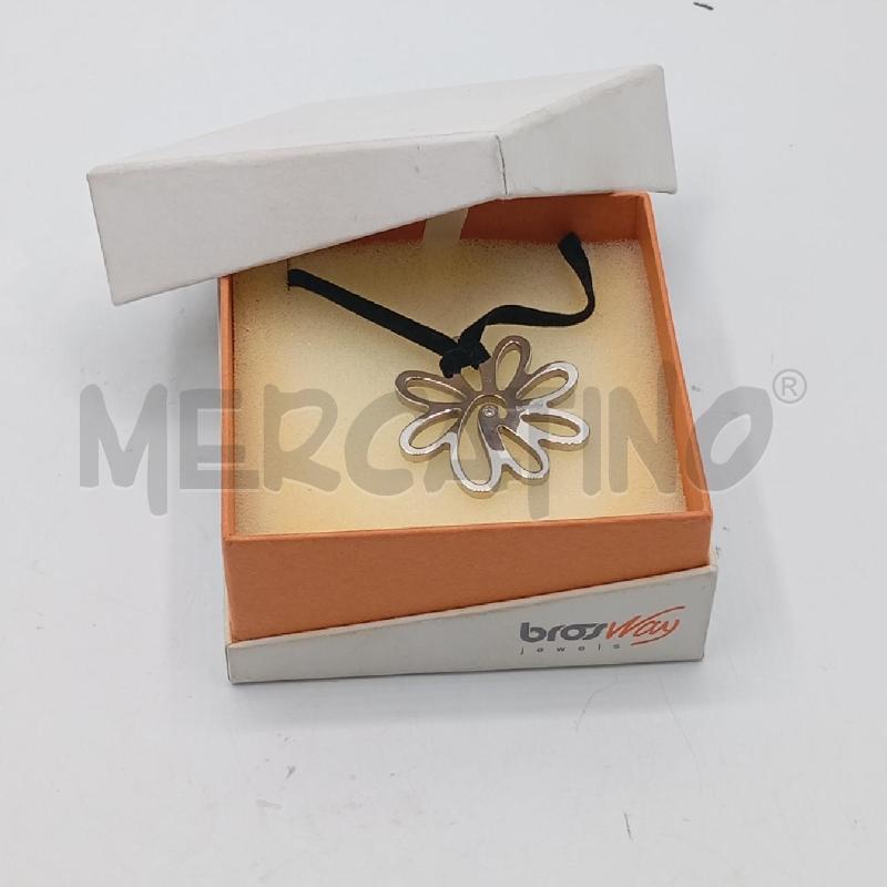COLLANA BROSWAY LACCIO NE FIORE GR TRAF  | Mercatino dell'Usato Roma viale tirreno 1