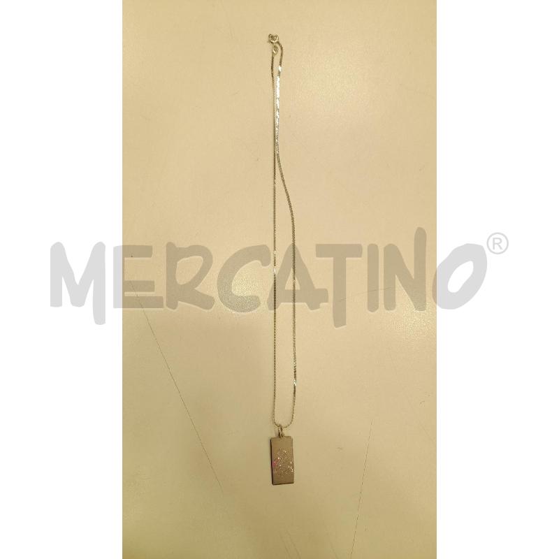 COLLANA CATENINA MAGLIA SOTTILE MET CIONDOLO MADONNINA  | Mercatino dell'Usato Roma viale tirreno 1