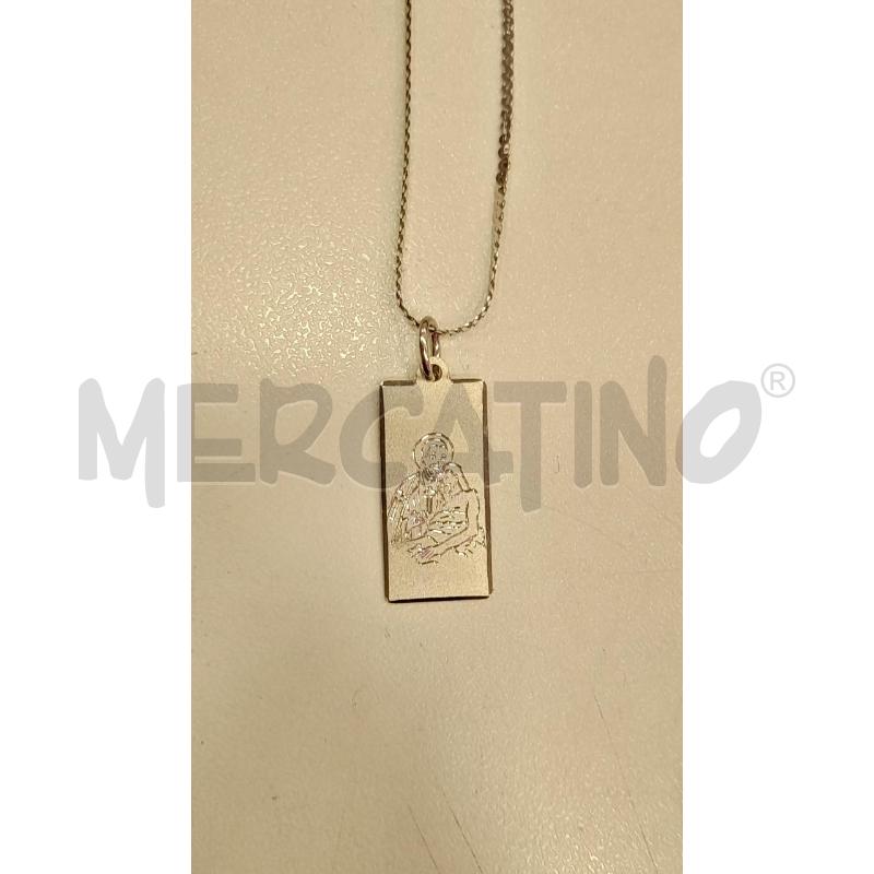 COLLANA CATENINA MAGLIA SOTTILE MET CIONDOLO MADONNINA  | Mercatino dell'Usato Roma viale tirreno 2