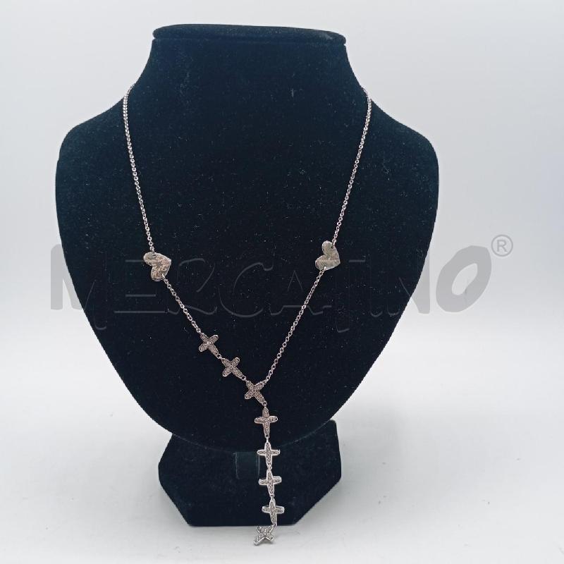 COLLANA CESARE PACIOTTI CATENE STRASS PEND  | Mercatino dell'Usato Roma viale tirreno 1