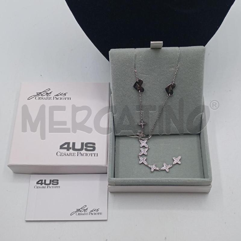 COLLANA CESARE PACIOTTI CATENE STRASS PEND  | Mercatino dell'Usato Roma viale tirreno 4