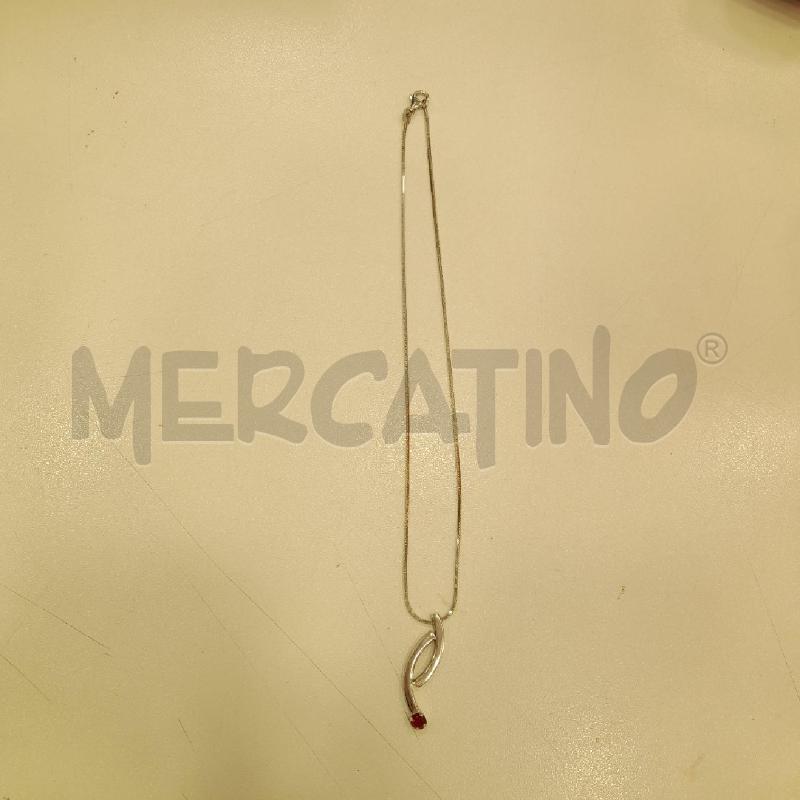 COLLANA CIONDOLO STRASS RSS  | Mercatino dell'Usato Roma viale tirreno 1