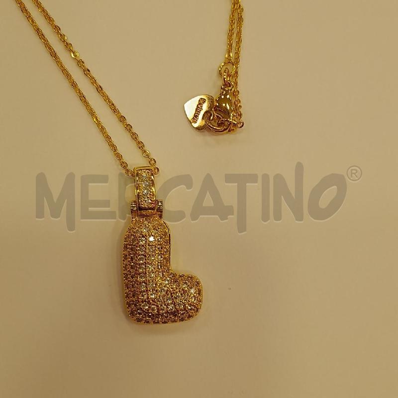 COLLANA DOLMAN CATENINA GI LUNGA LETTERA L STRASS BI | Mercatino dell'Usato Roma viale tirreno 2