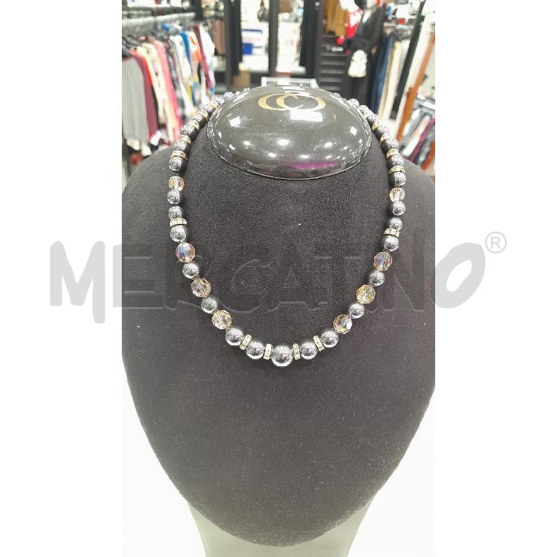 COLLANA D EMATITE+CRISTALLI | Mercatino dell'Usato Roma viale tirreno 1