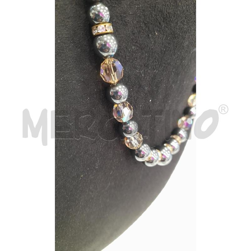 COLLANA D EMATITE+CRISTALLI | Mercatino dell'Usato Roma viale tirreno 3