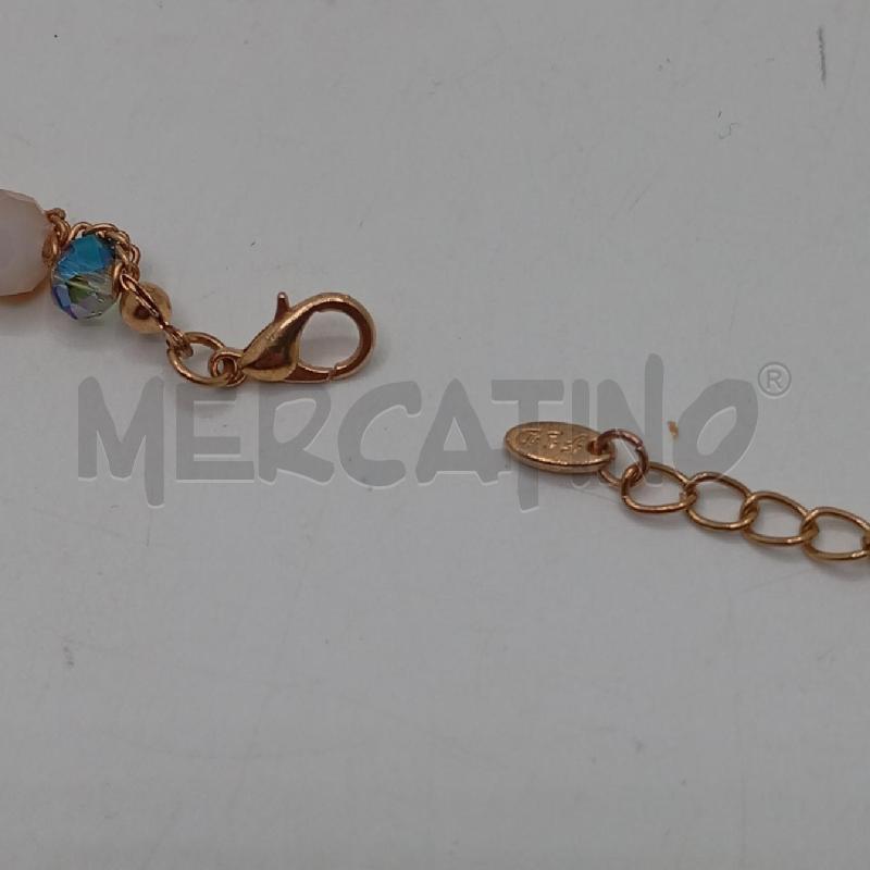 COLLANA FID + BRACCIALE PIETRINE SFACCETATE MULTICOL | Mercatino dell'Usato Roma viale tirreno 2