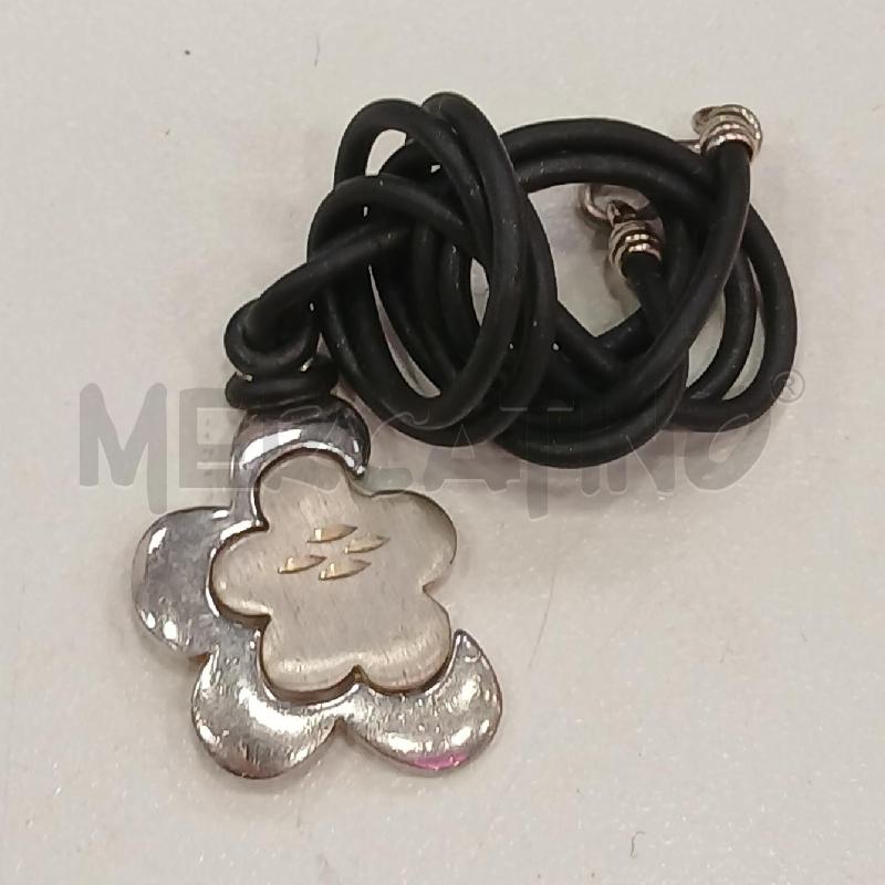 COLLANA FILO NE CIONDOLO MET MEZZO FIORE  | Mercatino dell'Usato Roma viale tirreno 1