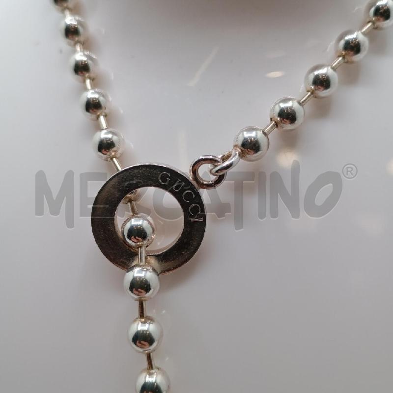 COLLANA GUCCI COLLEZIONI BOULE CON CATENA A PALLINE | Mercatino dell'Usato Roma viale tirreno 2