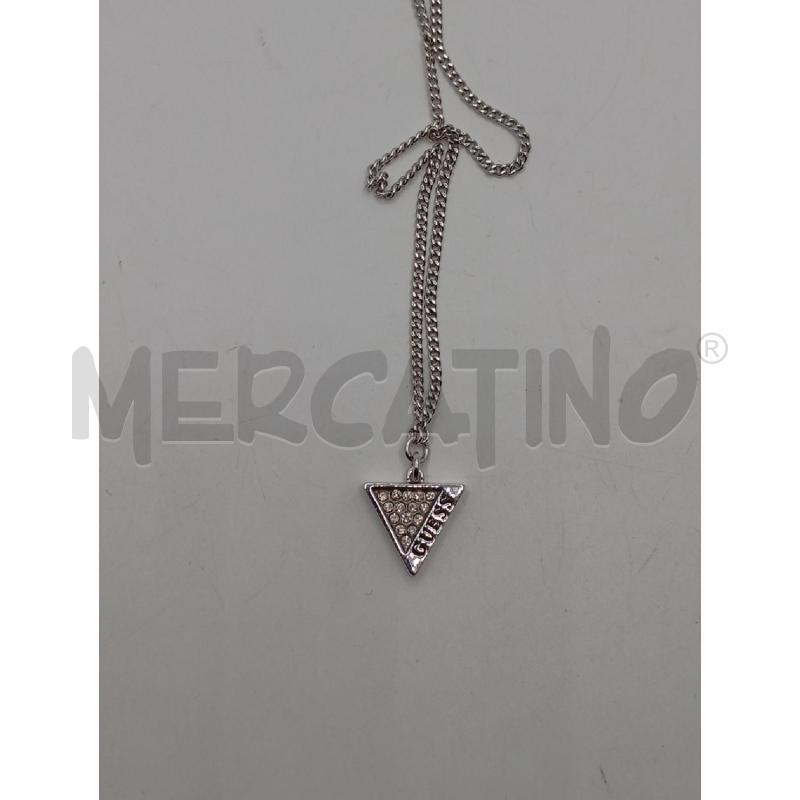 COLLANA GUESS ARGENTATO | Mercatino dell'Usato Roma viale tirreno 4