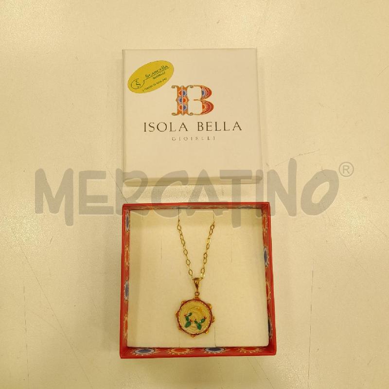 COLLANA ISOLA BELLA TAMBURELLO SMALTO COL | Mercatino dell'Usato Roma viale tirreno 1