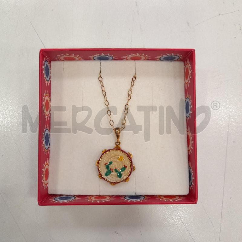 COLLANA ISOLA BELLA TAMBURELLO SMALTO COL | Mercatino dell'Usato Roma viale tirreno 2