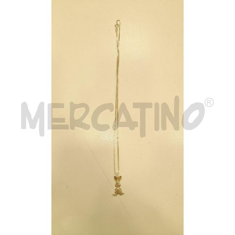 COLLANA MET CATENINA CIONDOLO CONIGLIO | Mercatino dell'Usato Roma viale tirreno 1