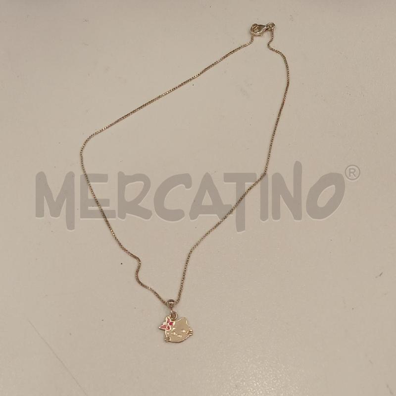 COLLANA MET CIONDOLO HELLO KITTY  | Mercatino dell'Usato Roma viale tirreno 1