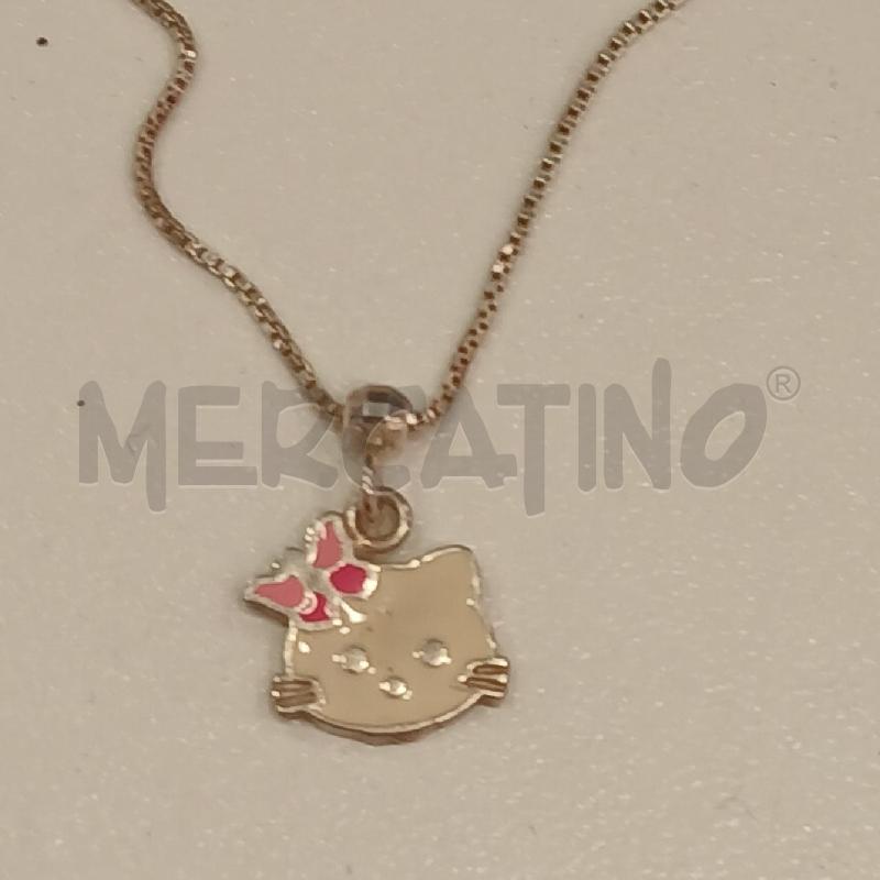 COLLANA MET CIONDOLO HELLO KITTY  | Mercatino dell'Usato Roma viale tirreno 2