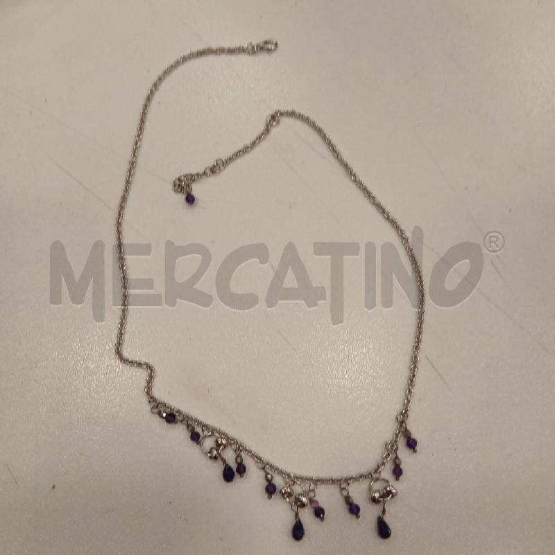 COLLANA MET GOCCE PERLINE SFACC VI | Mercatino dell'Usato Roma viale tirreno 3