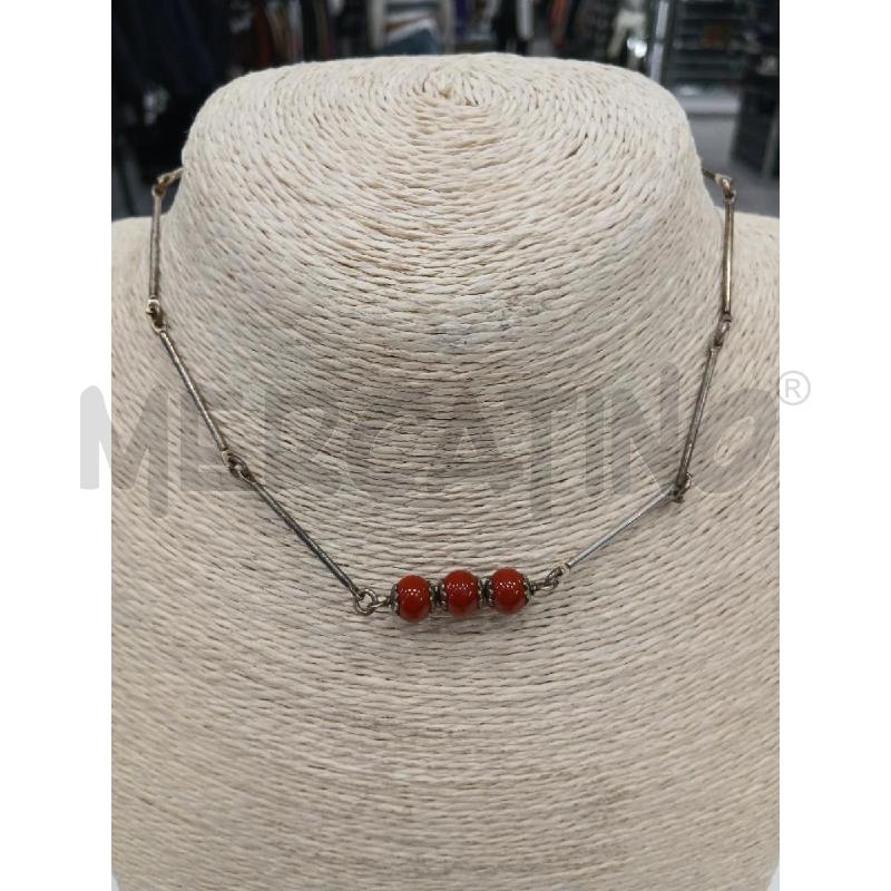COLLANA MET PALLINE RSS  | Mercatino dell'Usato Roma viale tirreno 1
