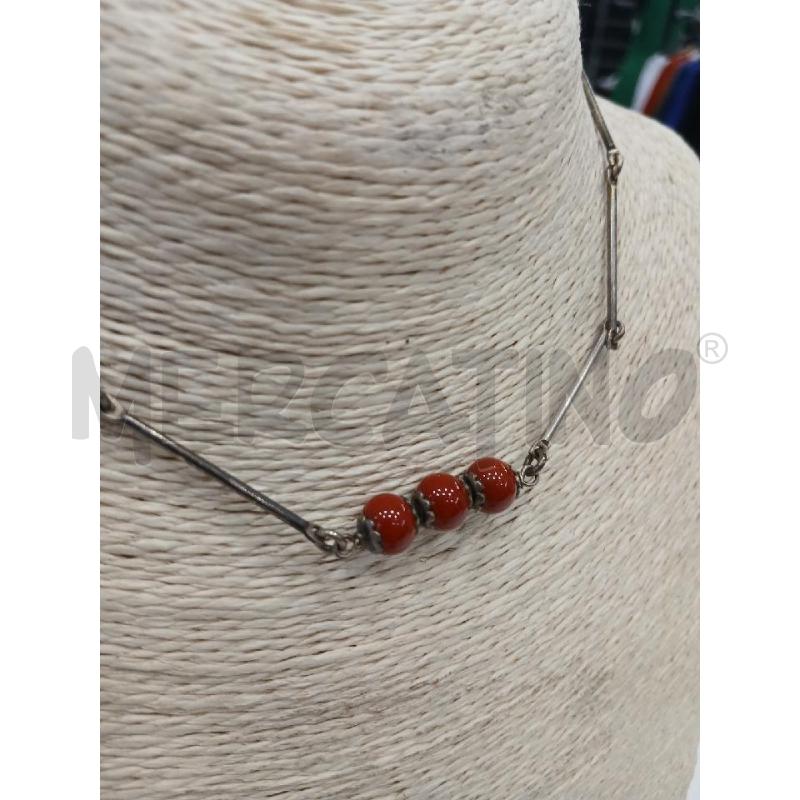 COLLANA MET PALLINE RSS  | Mercatino dell'Usato Roma viale tirreno 2