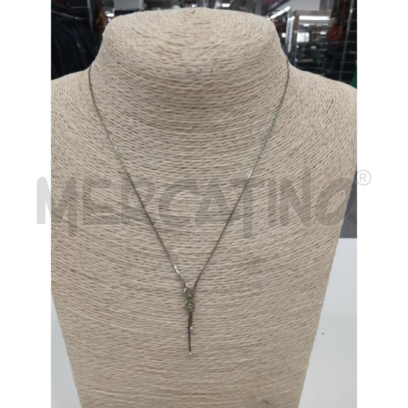 COLLANA MET PENDENTE DUE TONDI DUE FILETTI | Mercatino dell'Usato Roma viale tirreno 1