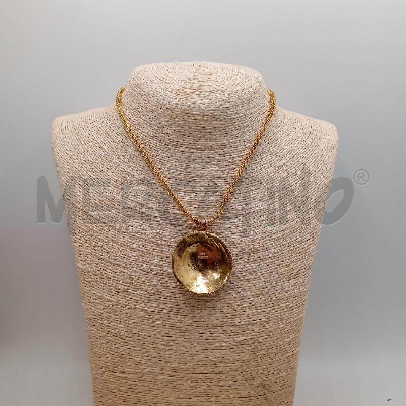 COLLANA MET SNAKE GI TONDO DISCO LAVORATO GI | Mercatino dell'Usato Roma viale tirreno 2