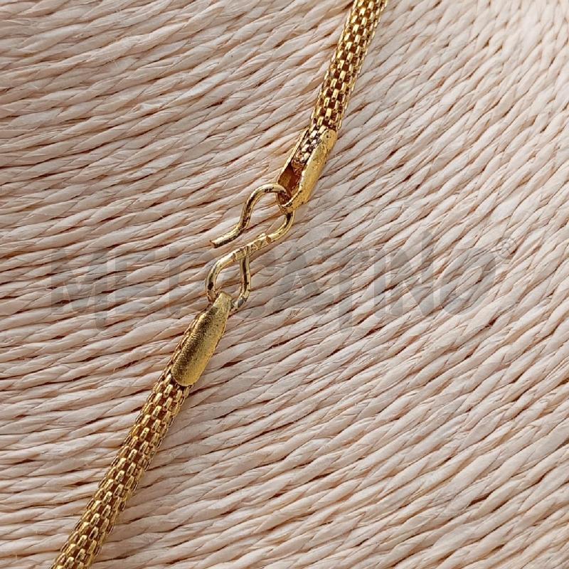 COLLANA MET SNAKE GI TONDO DISCO LAVORATO GI | Mercatino dell'Usato Roma viale tirreno 3