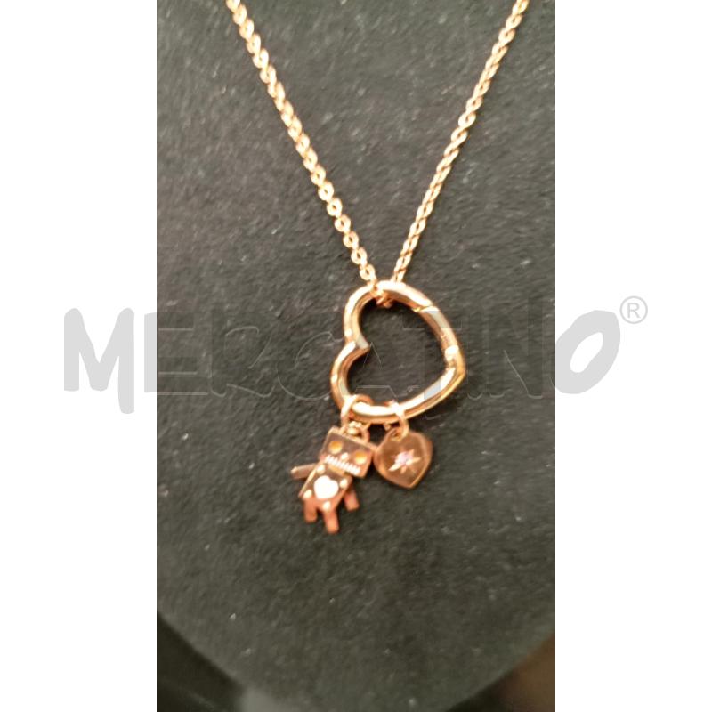 COLLANA OPS OBJECT ROSATA CUORE FORATO ROBOT | Mercatino dell'Usato Roma viale tirreno 2
