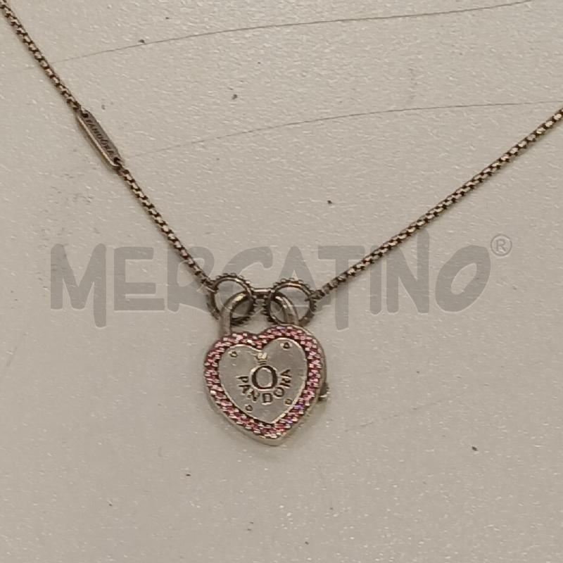 COLLANA PANDORA LUCCHETTO D'AMORE  | Mercatino dell'Usato Roma viale tirreno 2
