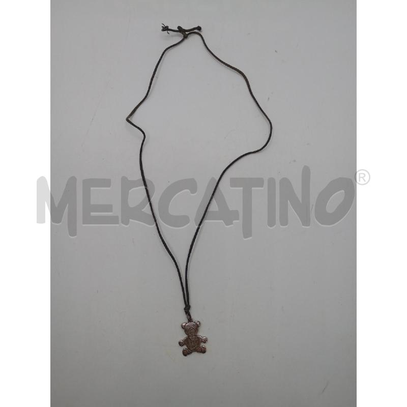 COLLANA POMELLATO PENDENTE ORSETTO | Mercatino dell'Usato Roma viale tirreno 1