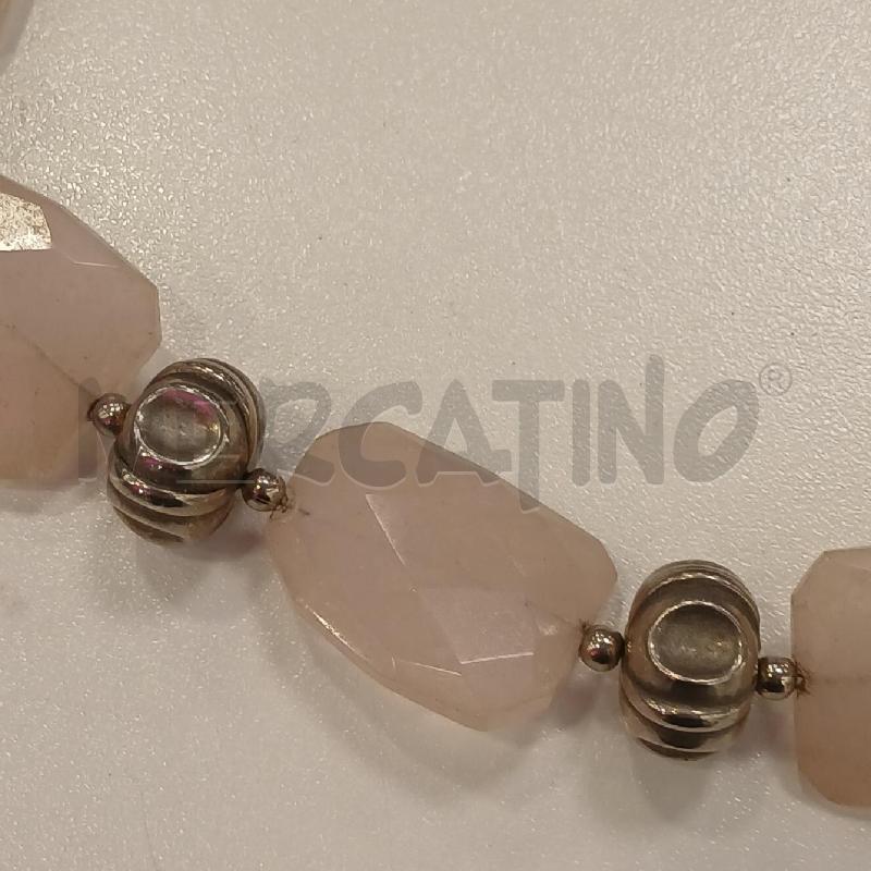 COLLANA QUARZO ROSA  | Mercatino dell'Usato Roma viale tirreno 2
