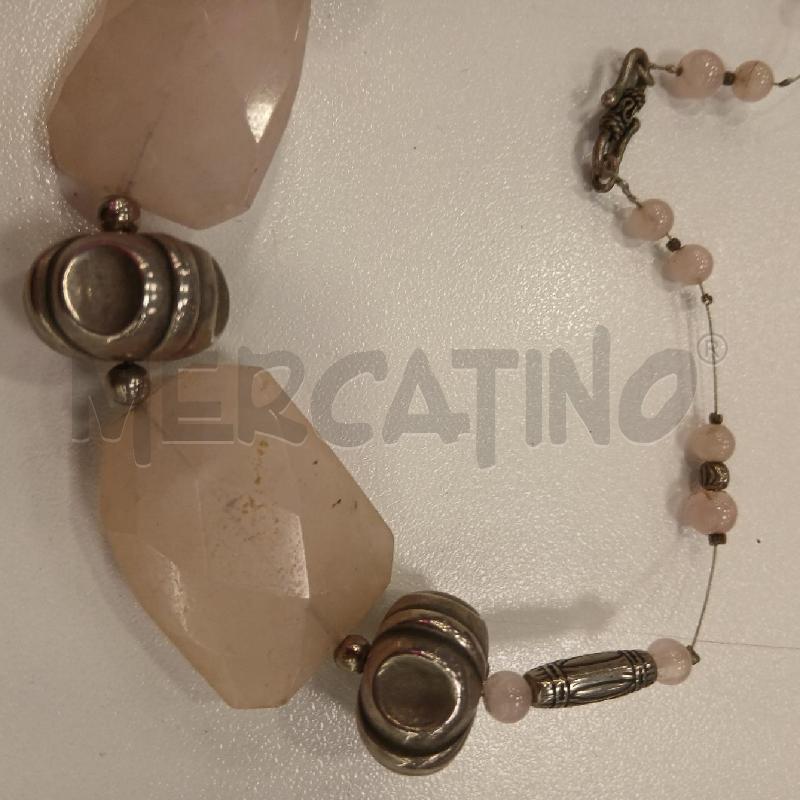 COLLANA QUARZO ROSA  | Mercatino dell'Usato Roma viale tirreno 4