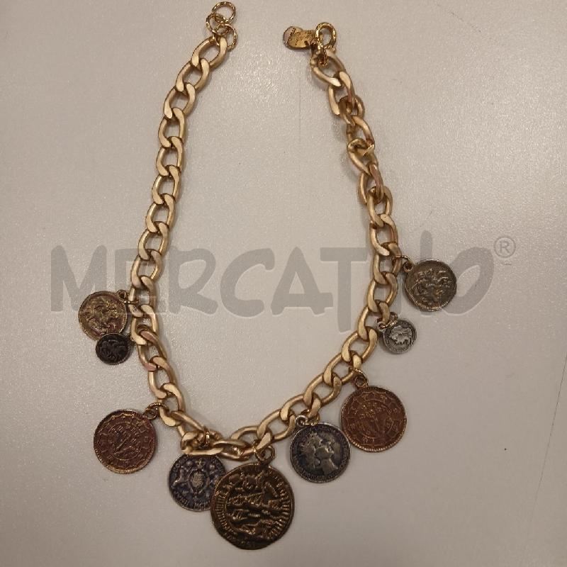 COLLANA RUSH CATEBNA MONETE PEND  | Mercatino dell'Usato Roma viale tirreno 1