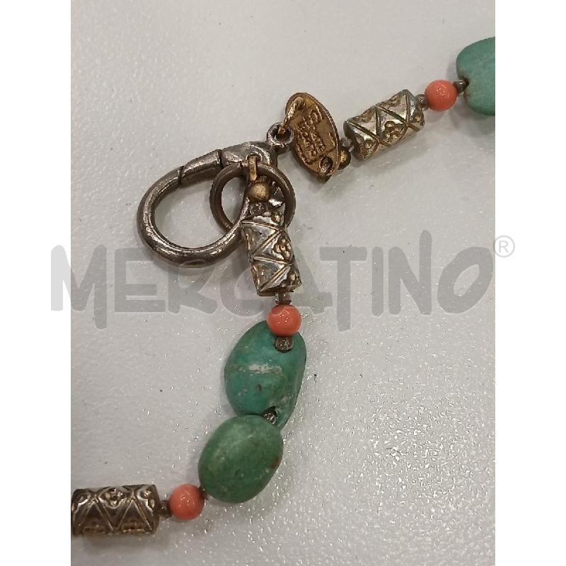COLLANA SHARRA PAGANO LUNGA PERLINE BI RS PIET VE DA RIV  | Mercatino dell'Usato Roma viale tirreno 3