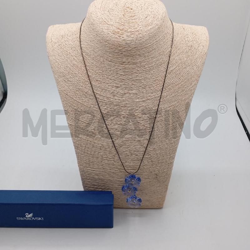 COLLANA SWAROVSKI FIORI BL TRASPARENTE | Mercatino dell'Usato Roma viale tirreno 1