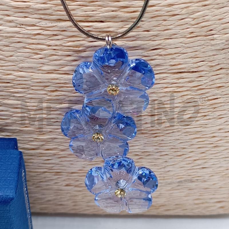 COLLANA SWAROVSKI FIORI BL TRASPARENTE | Mercatino dell'Usato Roma viale tirreno 2