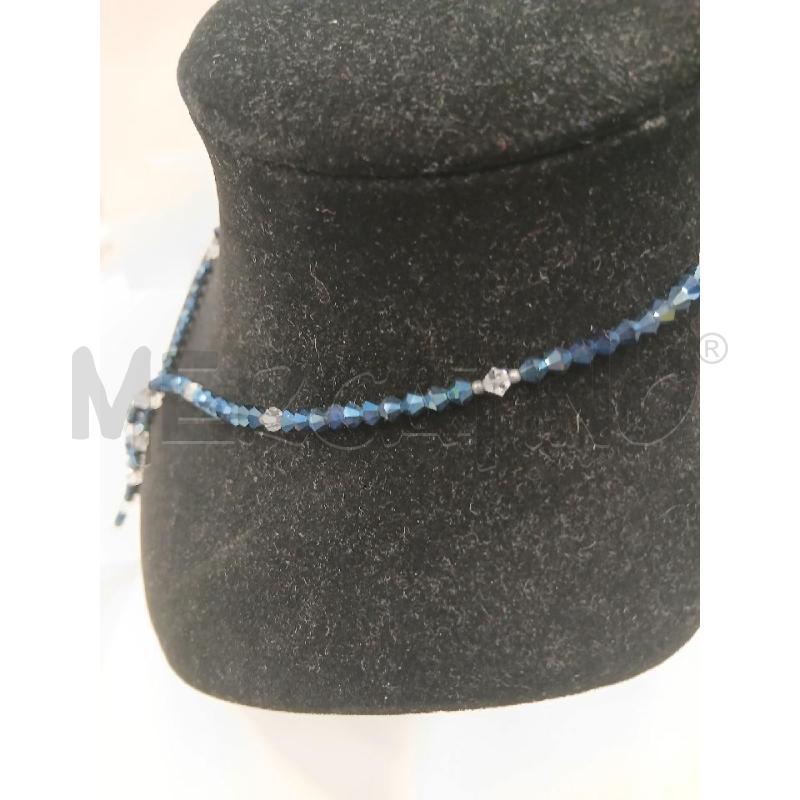 COLLANA SWAROVSKI PERLINE BL ARGENTO | Mercatino dell'Usato Roma viale tirreno 3