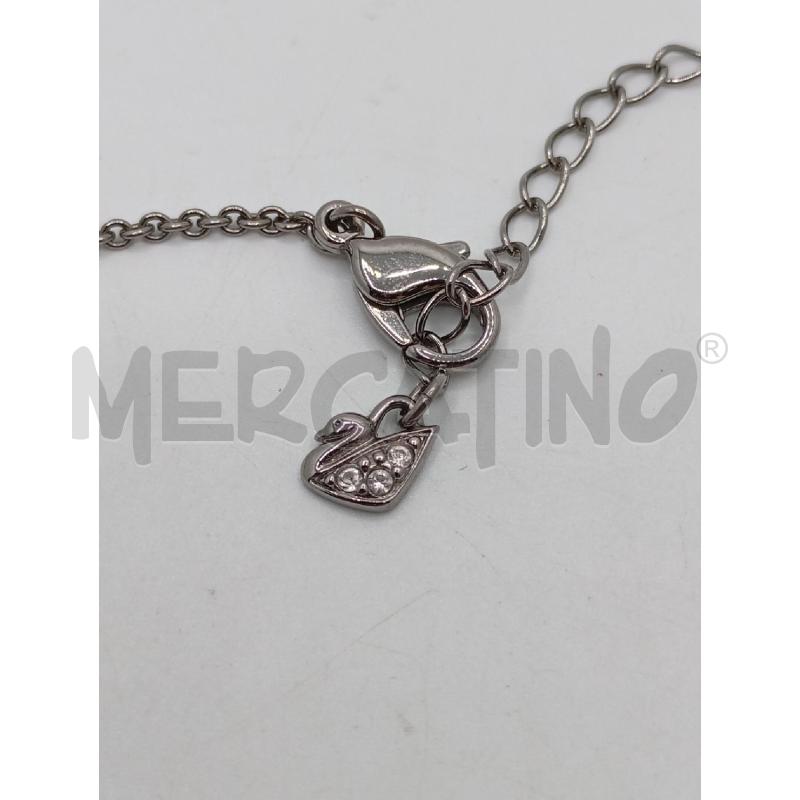COLLANA SWAROVSKY FIORE STRASS GR NE  | Mercatino dell'Usato Roma viale tirreno 3