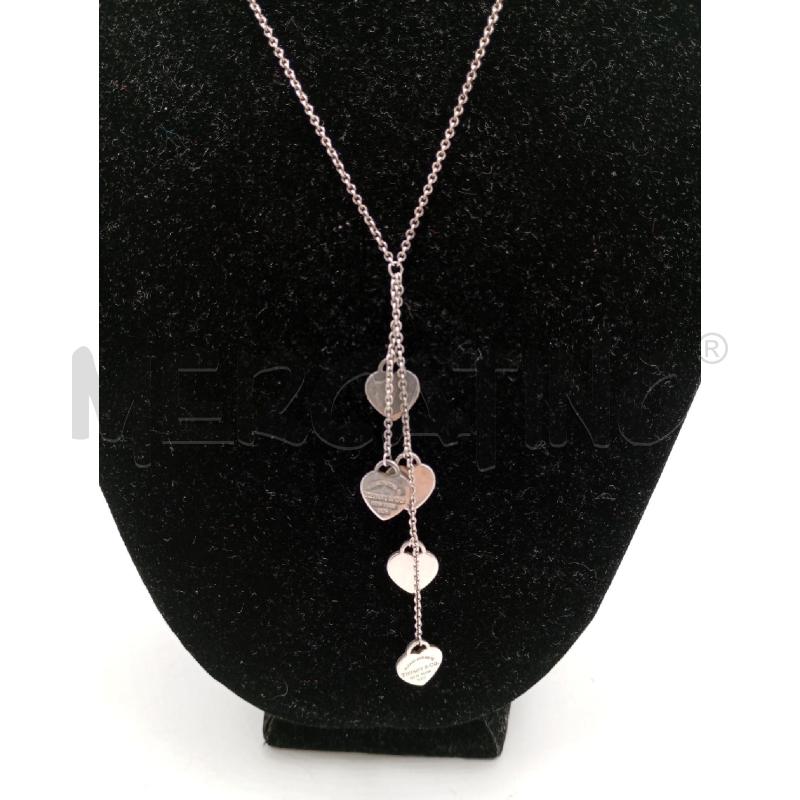COLLANA TIFFANY 5 CUORI | Mercatino dell'Usato Roma viale tirreno 2