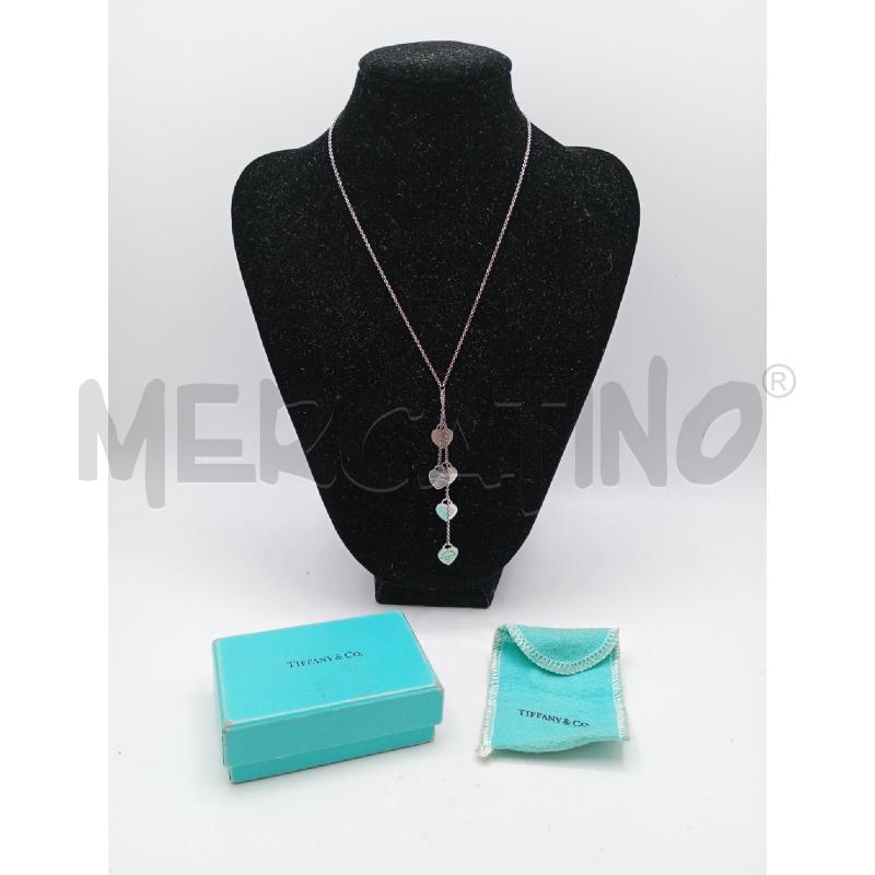 COLLANA TIFFANY 5 CUORI | Mercatino dell'Usato Roma viale tirreno 3