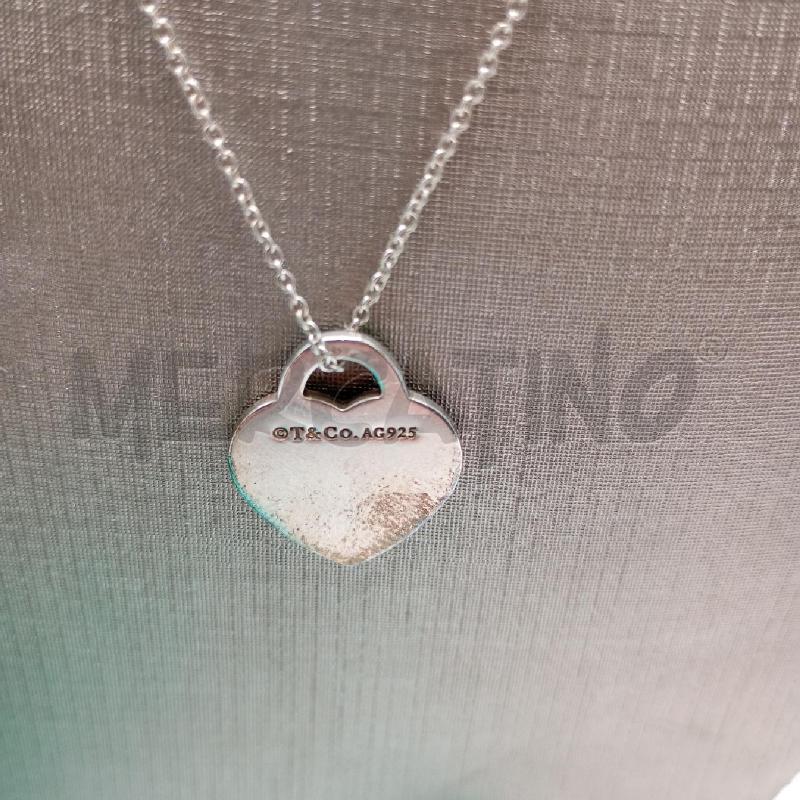 COLLANA TIFFANY MET CUORE GRANDE  | Mercatino dell'Usato Roma viale tirreno 3
