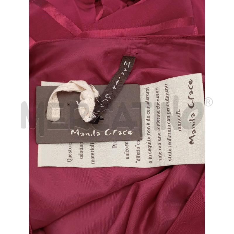COMPLETO D MANILA GRACE BORDEAUX LINEE V SATIN  | Mercatino dell'Usato Roma viale tirreno 4