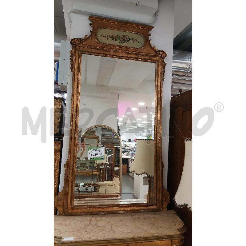 CONSOLLE DORATA C/SPECCHIERA RILIEVO DIPINTO A MANO | Mercatino dell'Usato Roma viale tirreno 1
