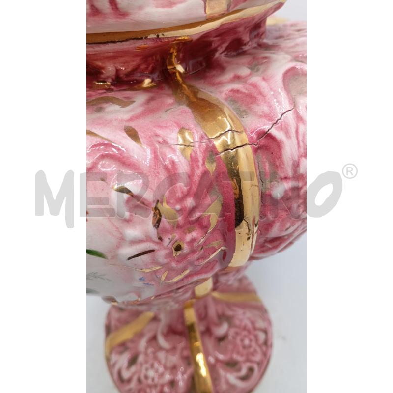 COPPA ROSA ORO FIORI DIPINTI DA RIV | Mercatino dell'Usato Roma viale tirreno 2