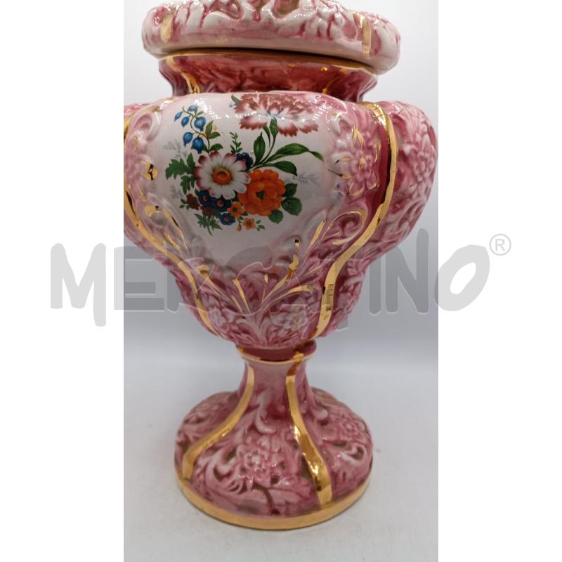 COPPA ROSA ORO FIORI DIPINTI DA RIV | Mercatino dell'Usato Roma viale tirreno 3
