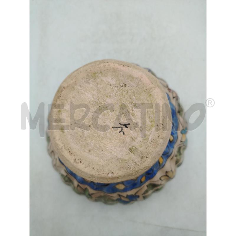 COPPA SOTTOVASO MULTICOLOR FIORITI | Mercatino dell'Usato Roma viale tirreno 3
