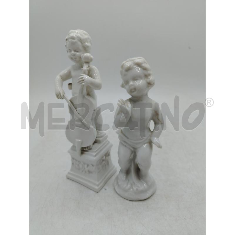 COPPIA ANGELI CERAMICA BIANCA | Mercatino dell'Usato Roma viale tirreno 1