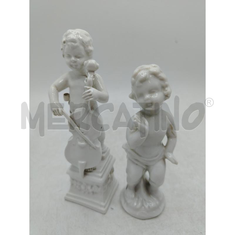 COPPIA ANGELI CERAMICA BIANCA | Mercatino dell'Usato Roma viale tirreno 2