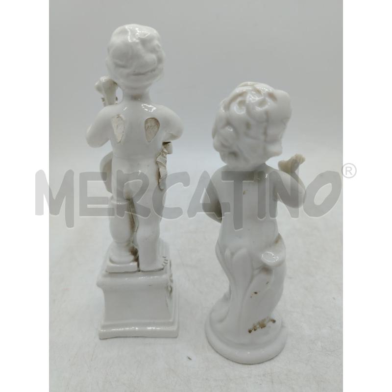 COPPIA ANGELI CERAMICA BIANCA | Mercatino dell'Usato Roma viale tirreno 3