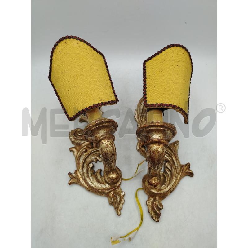 COPPIA APPLIQUE 1L LEGNO | Mercatino dell'Usato Roma viale tirreno 1