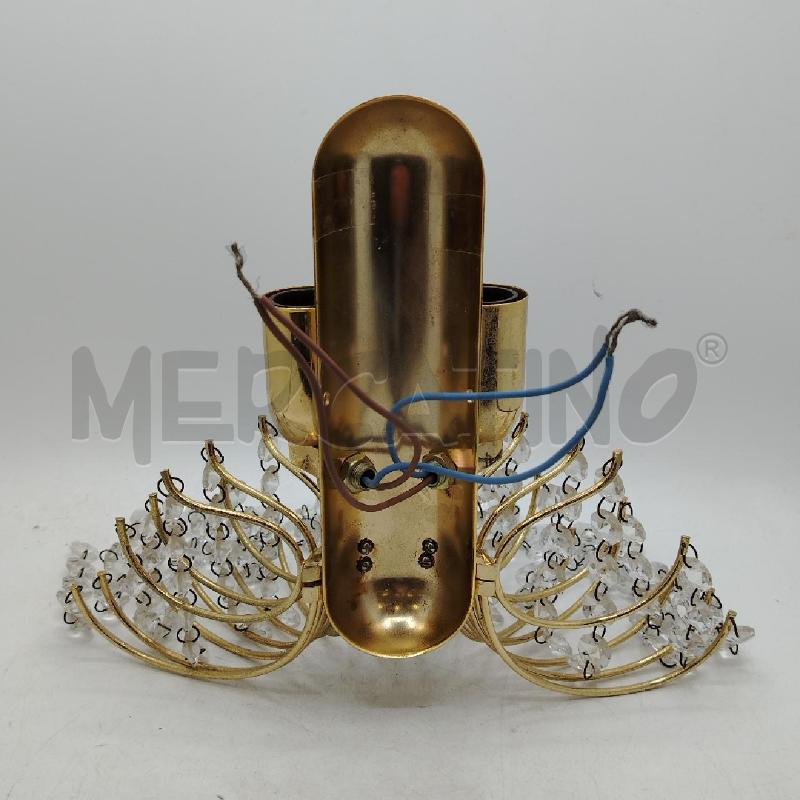 COPPIA APPLIQUE 2 L CRISTALLINI PENDENTI | Mercatino dell'Usato Roma viale tirreno 2