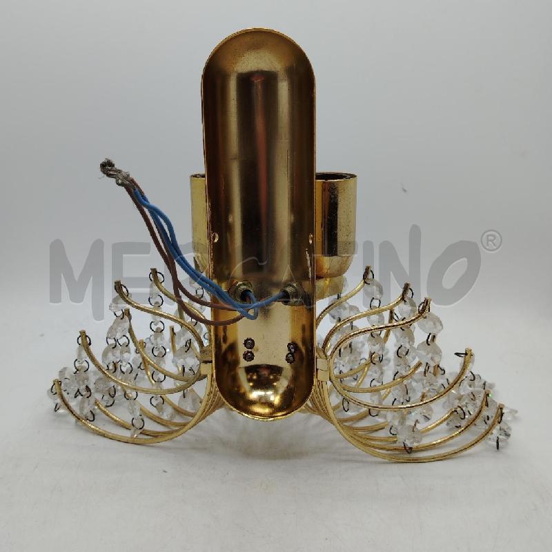 COPPIA APPLIQUE 2 L CRISTALLINI PENDENTI | Mercatino dell'Usato Roma viale tirreno 4