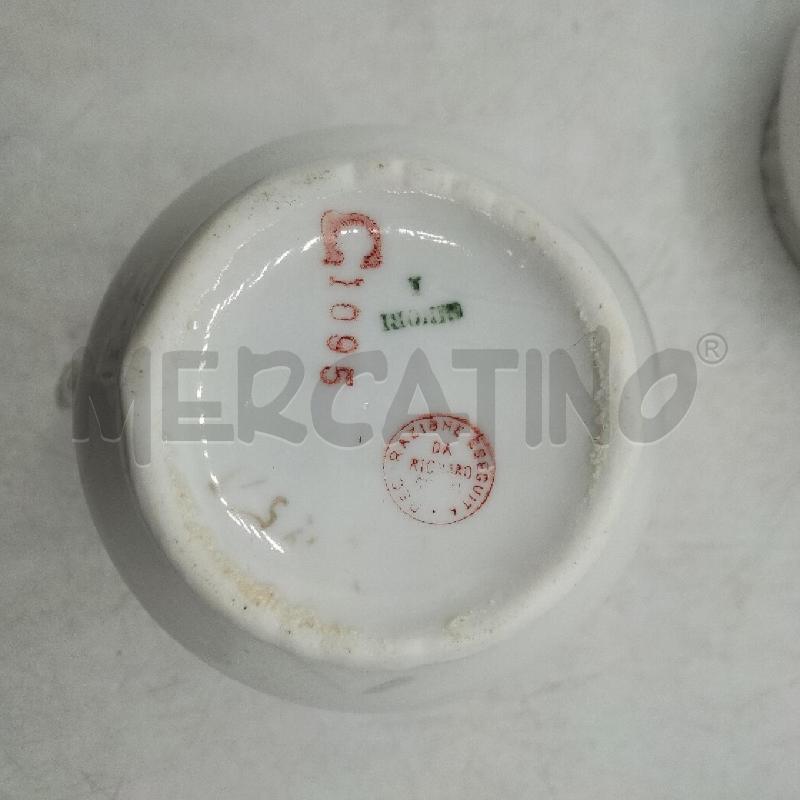 COPPIA CAFFETTIERA + LATTIERA R.GINORI FIORELLINI COLORATI | Mercatino dell'Usato Roma viale tirreno 3